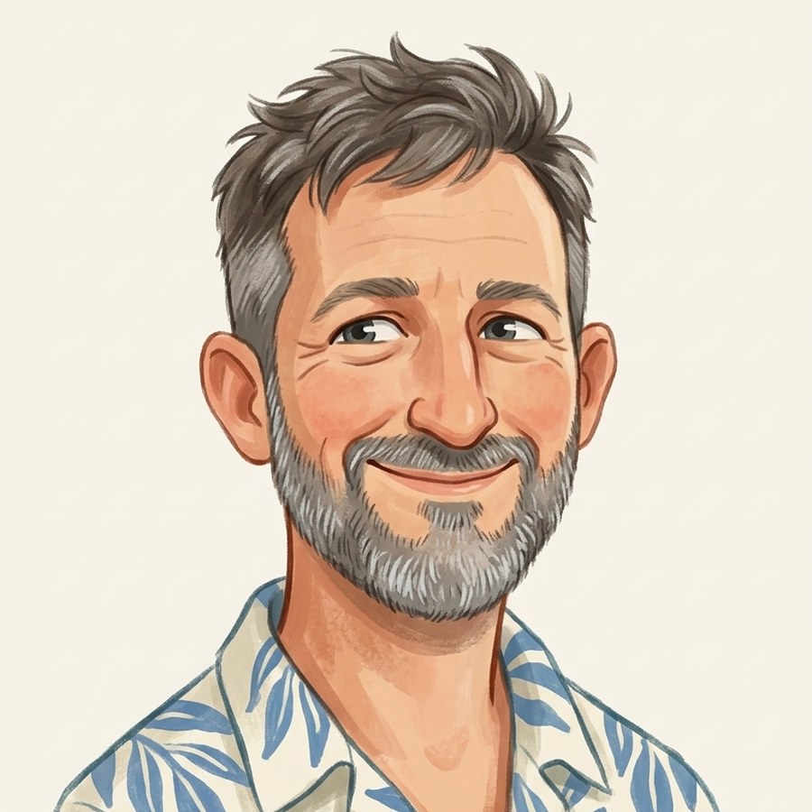 Itai Barsinai, drawn as a character in one of the studio's games